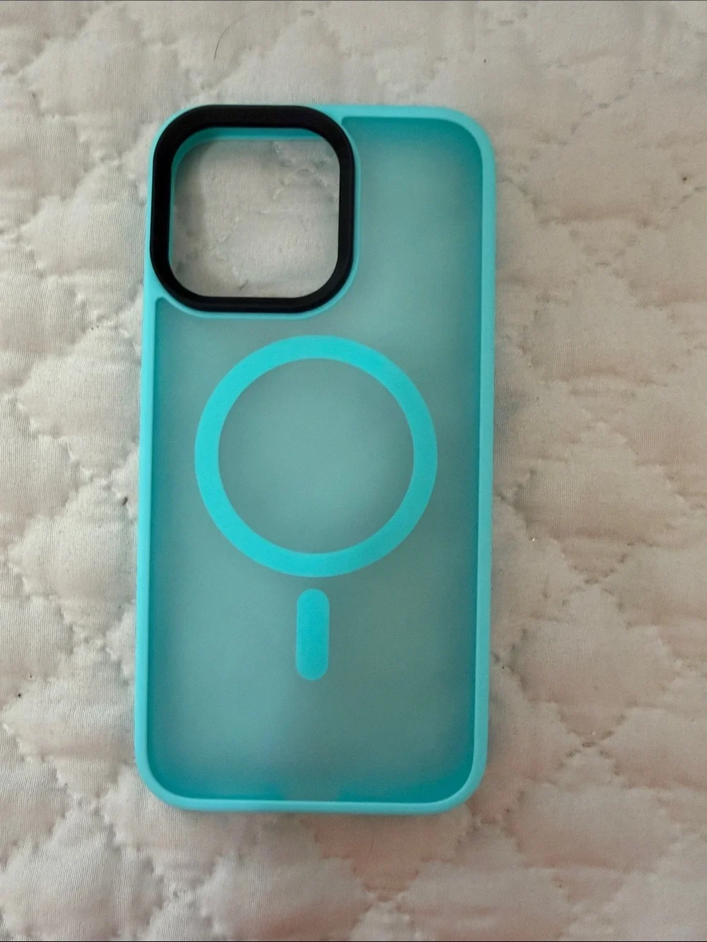 TIGOWOS Teal Blue Magnetic Phone Case for iPhone 15 Pro Max Case- never used